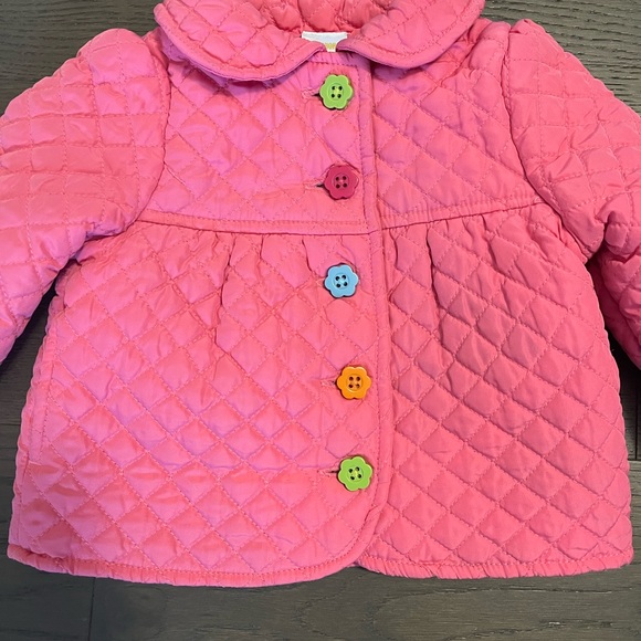 Gymboree pink girls spring jacket sz 6-12M NWT - Picture 2 of 3